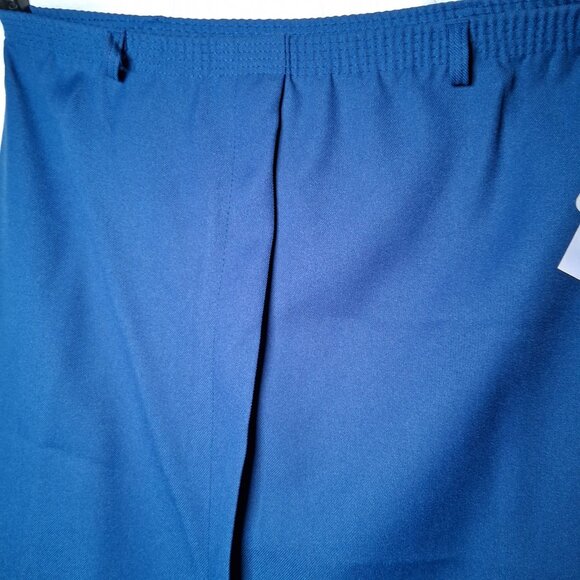 Cricket Lane Comfort Motion Skirt Size 14 Blue Elastic Midi Vintage 1980s NOS - Picture 5 of 15